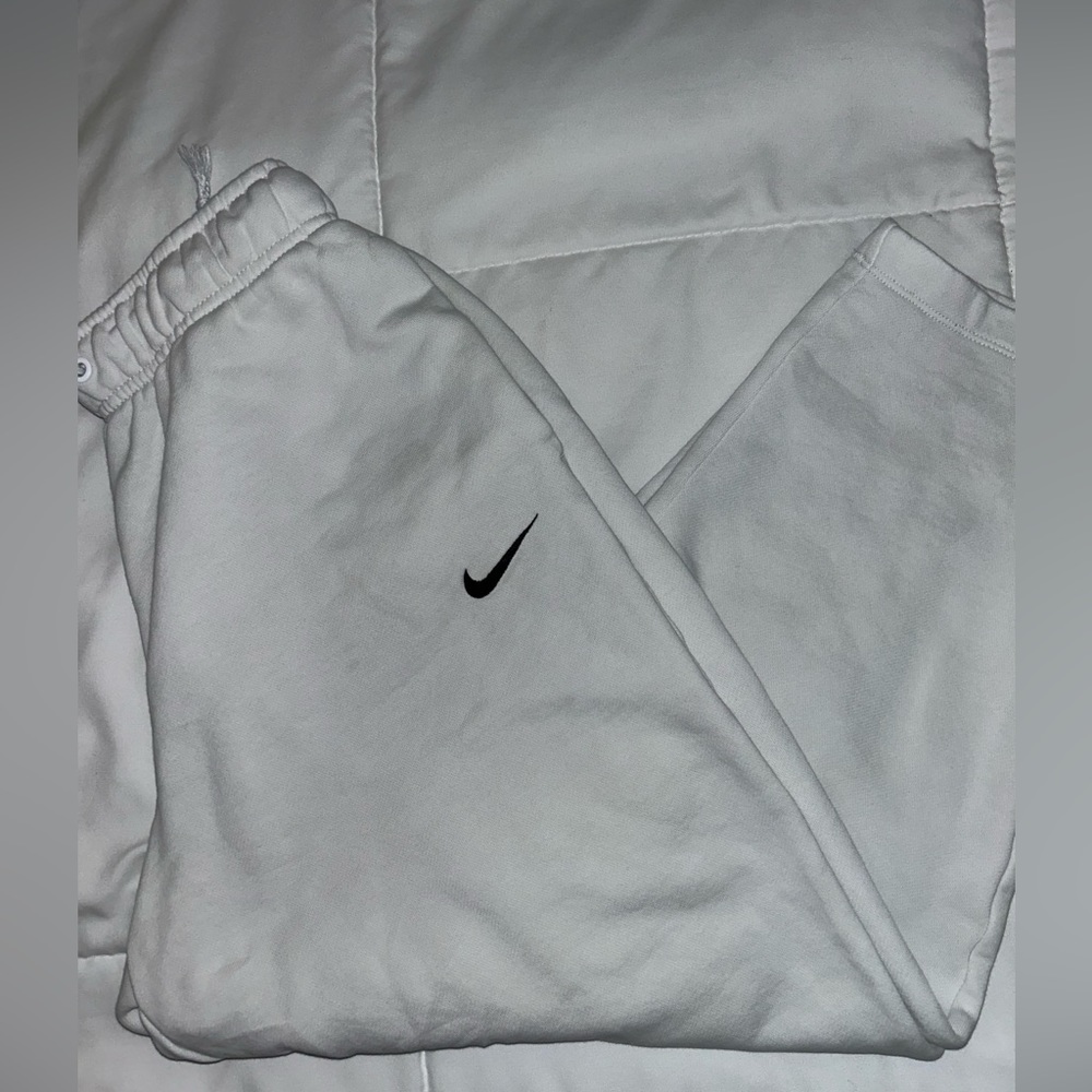 nike white sweatpants!